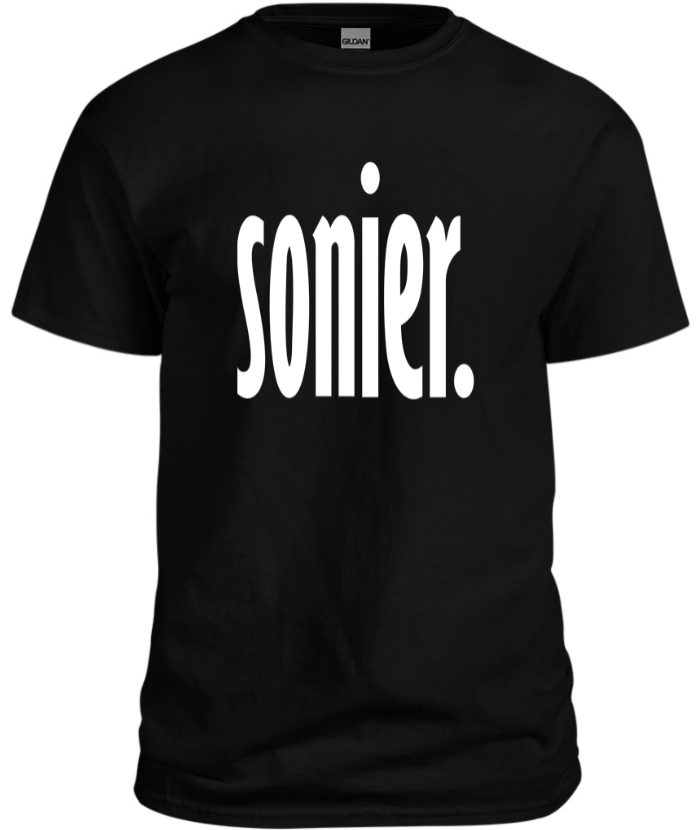 100% cotton black tee with graphic design, front